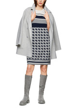 MARC CAIN SPORTS Navy Knitted In Germany Midi Dress | ZS 21.03 M14