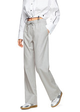 MARC CAIN SPORTS Silver Grey Washington Pull-On Trousers | ZS 81.05 W02
