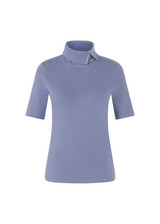 MARC CAIN COLLECTIONS Bluish Violet Turtleneck T-Shirt | ZC 48.06 J15