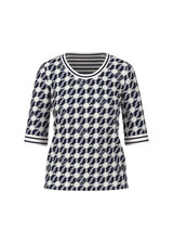 MARC CAIN SPORTS Off-White Jersey Shirt With Print | ZS 48.03 J05