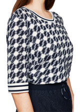 MARC CAIN SPORTS Off-White Jersey Shirt With Print | ZS 48.03 J05