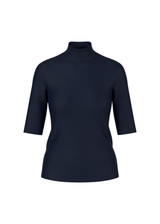 MARC CAIN SPORTS Navy Basic Shirt In Stretch Cotton | ZS 48.04 J50