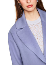 MARC CAIN COLLECTIONS Bluish Violet Soft Wool Coat | ZC 11.02 W33