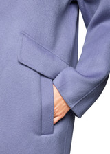 MARC CAIN COLLECTIONS Bluish Violet Soft Wool Coat | ZC 11.02 W33