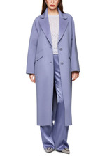 MARC CAIN COLLECTIONS Bluish Violet Soft Wool Coat | ZC 11.02 W33