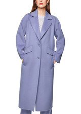 MARC CAIN COLLECTIONS Bluish Violet Soft Wool Coat | ZC 11.02 W33