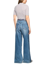 MARC CAIN COLLECTIONS Blue Denim Warri Rethink Together Wide Jeans | ZC 82.03 D03