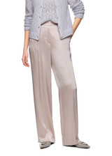 MARC CAIN COLLECTIONS Light Desert Taupe Wukari Trousers In Hammered Satin | ZC 81.12 W46