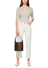 MARC CAIN COLLECTIONS Bright Ecru Sweater With Lurex Details | ZC 41.06 M52