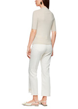 MARC CAIN COLLECTIONS Bright Ecru Sweater With Lurex Details | ZC 41.06 M52