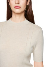 MARC CAIN COLLECTIONS Bright Ecru Sweater With Lurex Details | ZC 41.06 M52