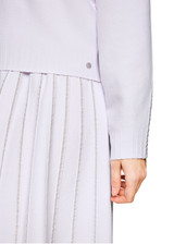 MARC CAIN COLLECTIONS Soft Lavender Knitted In Germany Round Neck Sweater | ZC 41.12 M19
