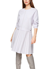 MARC CAIN COLLECTIONS Soft Lavender Knitted In Germany Round Neck Sweater | ZC 41.12 M19