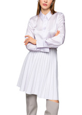 MARC CAIN COLLECTIONS Soft Lavender Shiny Silk Blouse | ZC 51.09 W40