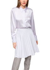 MARC CAIN COLLECTIONS Soft Lavender Shiny Silk Blouse | ZC 51.09 W40