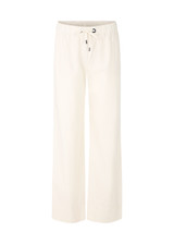 MARC CAIN SPORTS Bright Ecru Washington Wide Corduroy Trousers | ZS 81.16 W21