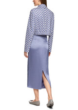 MARC CAIN COLLECTIONS Bluish Violet Flowing Maxi Skirt | ZC 71.04 W46