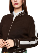 MARC CAIN COLLECTIONS Dark Wood Knitted In Germany Cardigan | ZC 39.02 M28