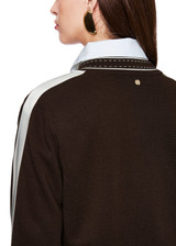 MARC CAIN COLLECTIONS Dark Wood Knitted In Germany Cardigan | ZC 39.02 M28