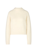 MARC CAIN COLLECTIONS Off-White Knitted In Germany Cosy Jumper | ZC 41.61 M07