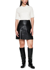 MARC CAIN COLLECTIONS Off-White T-Shirt With Lurex Details | ZC 48.07 J15