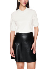 MARC CAIN COLLECTIONS Off-White T-Shirt With Lurex Details | ZC 48.07 J15