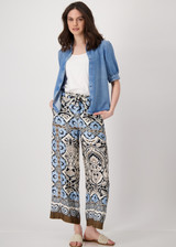 MONARI Blue Blouse With Puffed Sleeves | 409836
