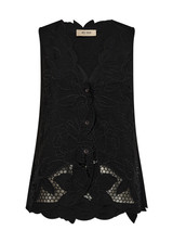 MOS MOSH Black Mmdaima Brodie Top | 170600