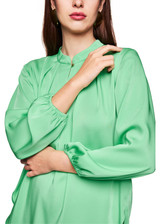 MARC CAIN COLLECTIONS Bright Apple Green Elegant Blouse | ZC 51.03 W08
