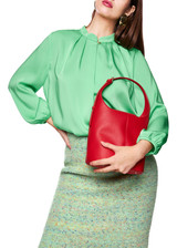 MARC CAIN COLLECTIONS Bright Apple Green Elegant Blouse | ZC 51.03 W08