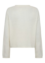 MOS MOSH Ecru Mmmape O-Neck Knit | 173310