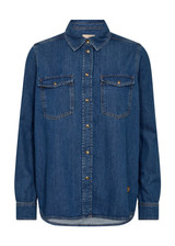 MOS MOSH Blue Mmnatalie Denim Shirt | 174670