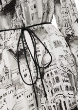 MARC CAIN COLLECTIONS Smoke Printed Dress In Viscose | ZC 21.27 W75