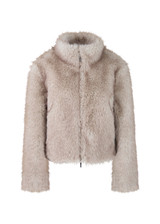 MARC CAIN COLLECTIONS Smoke Cosy Faux Fur Jacket | ZC 12.07 W64