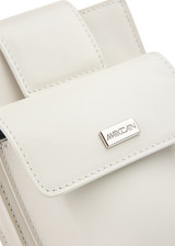 MARC CAIN COLLECTIONS Smoke Mini Leather Bag With Outer Pockets | ZC TM.01 L29