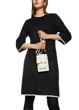 MARC CAIN COLLECTIONS Smoke Mini Leather Bag With Outer Pockets | ZC TM.01 L29