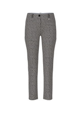 MARC CAIN COLLECTIONS Soft Charcoal Sydney Trousers With Sprinkles Print | ZC 81.11 J39