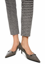 MARC CAIN COLLECTIONS Soft Charcoal Sydney Trousers With Sprinkles Print | ZC 81.11 J39