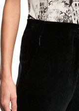 MARC CAIN COLLECTIONS Black Welkom Wide Corduroy Trousers | ZC 81.23 J31