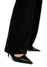 MARC CAIN COLLECTIONS Black Welkom Wide Corduroy Trousers | ZC 81.23 J31