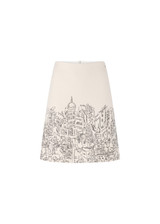 MARC CAIN COLLECTIONS Smoke Knitted In Germany New Wool Skirt | ZC 71.18 J29