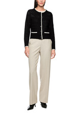 MARC CAIN COLLECTIONS Black Knitted In Germany New Wool Cardigan | ZC 39.16 M45