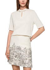 MARC CAIN COLLECTIONS Smoke Shirt With Sparkling Flowers | ZC 48.16 J14