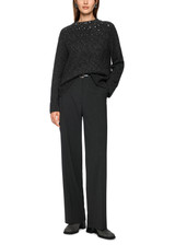 MARC CAIN COLLECTIONS Flannel Alpaca Mix Jumper With Glitter Details | ZC 41.35 M57