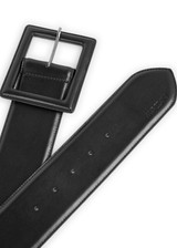 MARC CAIN COLLECTIONS Black Wide Leather Waist Belt | ZC G1.12 L46