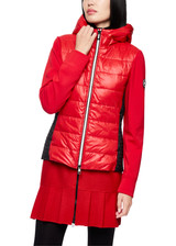 MARC CAIN SPORTS Cranberry Jacket With Faux Down And Hood | ZS 31.11 W42