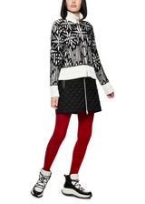 MARC CAIN SPORTS Black And White Knitted In Germany Cardigan | ZS 39.18 M26