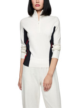 MARC CAIN SPORTS Off-White Rethink Together Jersey Knit Jumper | ZS 41.40 M58