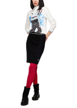 MARC CAIN SPORTS Off-White Long-Sleeved Shirt With Turtleneck | ZS 48.43 J77