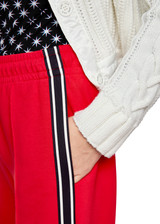 MARC CAIN SPORTS Cranberry Washington Wide Cut Trousers | ZS 81.47 J09